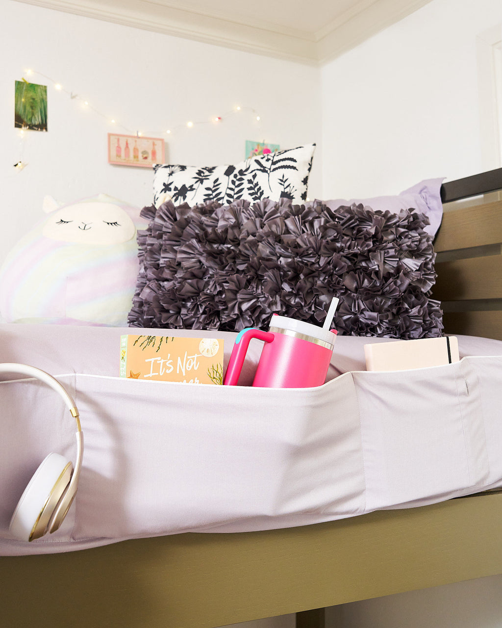 Nest & Nooks Twin XL Fitted Dorm Sheet with Full Length Side Storage